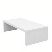 Modern Minimalist design Rectangular Floor Desk Retro Look Coffee Table Low silhouette Household Furniture Multi-Functional for Small Space Dwellers, Students, Homeowners, Living Room, Bedroom, Dorm Rooms, Bay opening
