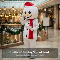 Christmas Character Costume Lively and Cute Design Snowman Character Costume Adorable Look Adult Full Body Character Costume Suit for Adults