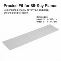 88 Key Piano Dust Cover, Soft Keyboard Cloth for Home Lightweight Protection for Electronic Digital