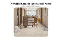 Hotel Cleaning Cart Multifunctional Housekeeping Cart Large Capacity Room Service Cleaning Trolley for Housekeepers, Hotels, Office Buildings
