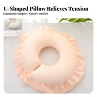 U-Shaped Face Pillow Comfortable Massage Table Face Cradle Supportive Spa Headrest Pillow for Beauticians, Office Workers, Beauty Salon, Home, Travel