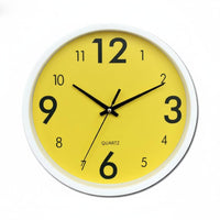 Easy to Read Silent Quartz Wall Clock Battery Operated Silent Wall Clock Glass Face for Bedroom, Study