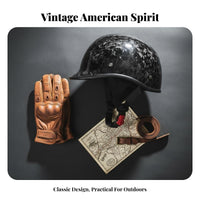 Carbon Fiber Half Helmet Breathable Retro Impact Resistant Riding Gear for Riders, Adults, Cruising, City Commuting, Long-Distance Riding