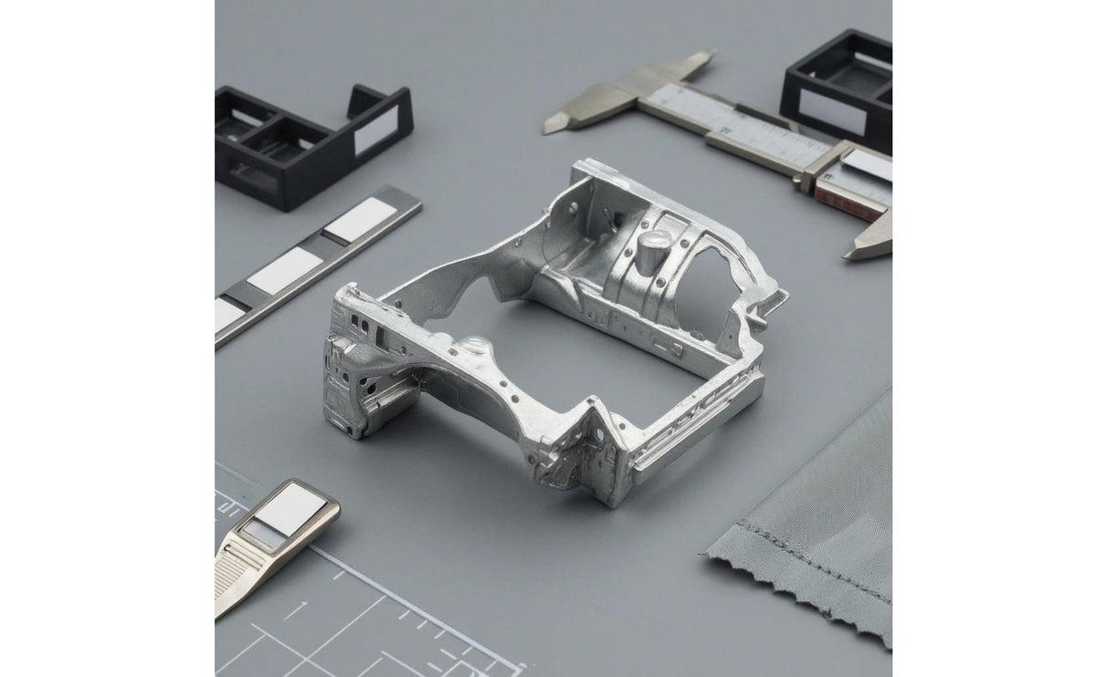Customization Part Exposed-frameFrame Body Shell Handmade Miniature Car Shell Silver Metallic Finish Display Model Chassis Detailed Molded Lines