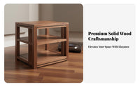 Solid Wood Audio Stand Heavy Duty Power Amplifier Shelf Mortise and Tenon Joint High-Fidelity Equipment Cabinet for High-Fidelity Enthusiasts
