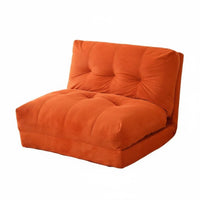 2-in-1 Design Foldable Floor Sofa Bed Minimalist design Adjustable Floor Lounger Space-Saving Lounge Chair Thickly Padded for Apartment Dwellers, Students, Young Adults, Bedroom, Balcony, Dorm Room, paleice