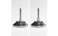 4 Pieces Chrome Table Leg Levelers with Mounting Plates Heavy Duty Billiard Table Leg Levelers Metal Hardware Sturdy