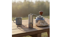 Manual Coffee Grinder Consistent Grinding Hand Crank Coffee Grinder All-Metal Frame Double Bearing System for Home Baristas