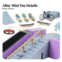 Combinable Ramps Fingerboard Skate Park Kit Long-Lasting Fingerboard Ramp Kit Easy to Assemble for Teens, Beginners, Tabletop, Desk