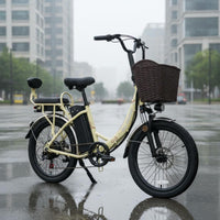 Multiple Riding Modes 7 Speed Electric Bike Long Range Electric Bicycle with Removable Battery Disc Brakes City Electric Bike LED Display for Adults, Commuting