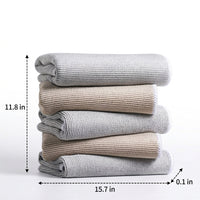 Textured Pattern Microfibre Cloth, 30x40cm Car Drying Towel for Glass and Furniture, High Absorbency Microfibre Cloth for Household