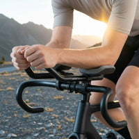 Aluminum Alloy Aero Handles Sponge Padding Padded Handlebar Rest Curved Time Trial Rest Bar Black