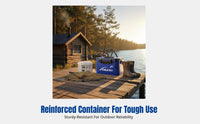 Portable Fishing Bucket, Integrated Fish Box with Pump, Thickened, Waterproof, Handheld, Outdoor Angling