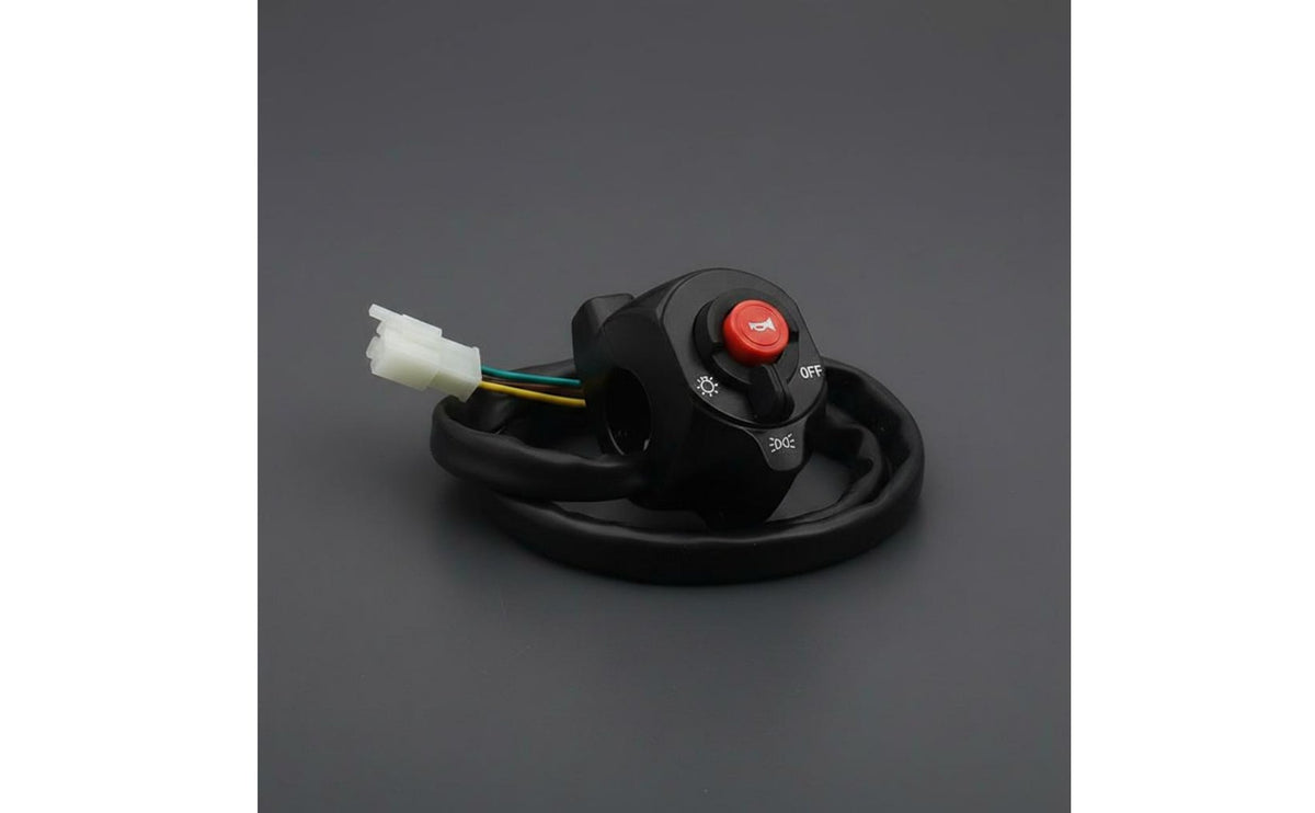 Pure Copper Central Component Electric Scooter Handlebar Switch Assembly Waterproof Electric Bicycle Light Buzzer Turn Indicator Switch for DIY Enthusiasts