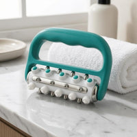 Metal Rods U-Shaped Massage Roller Hand-Operated Handheld Massage Roller Lightweight Self Care Tool Multipurpose for Legs, Back, Shoulders, Waist