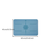 Two-layerLayer Handstand Mat Printed Fitness Mat with Alignment Lines Compact Rectangular for Yogis
