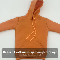 1/6 Scale Hoodie With Drawstring Hood Miniature Hooded Sweatshirt Trendy Design Doll Hoodie for Hobbyists, Toy Photography, Diorama Building
