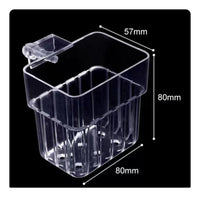Aquascaping Decoration Hanging Aquarium Planter Easy Installation Hanging Aquarium Plant Holder Promotes Healthy Root Growth Clear Hydroponic Basket Slotted for Water Flow