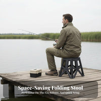 Foldable Design Telescopic Stool Lightweight Folding Seat Built-in Handle Portable Furniture Quick Setup for Outdoor lovers, journeyers, Fishing, journeying, journey, Camping