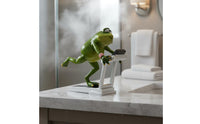 Resin Frog Sculpture Cute Resin Frog Statue Nordic Design Playful for Office