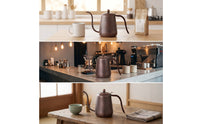 Gooseneck Kettle Stovetop Copper Kettle Heat-Resistant Teapot for Coffee Lovers, Kitchen