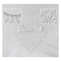 Collar Applique Decorative Neckline Applique Shimmering for Dresses, Designers