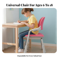 Ergonomic Design Adjustable Splitrear Rolling Chair spinerest children's Furniture weight-activatedsecureing Casters Task Seat Breathable Mesh for Students, Primary Schoolers, Teenagers
