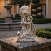 European Style Resin Ornament Detailed Sculpting Celestial Fairy Statue Ornate Mythical Maiden Sculpture for Courtyard, Hotel