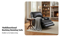 Full Recline Home Theater Seat Adjustable spine supportrest Pushrear Recliner stretchable Footrest Single Sofa Plush Cushioning for Seniors, Movie Lovers, Adults, Living Room, Office, Bedroom