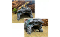Reptile Hide Naturalistic Reptile Resin Terrarium Cave for Reptiles, Turtles