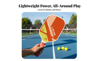 Pickleball Paddle Ergonomic Grip Fiberglass Pickleball Racket Cellular Center Paddle Large Sweet Area Long-Lasting