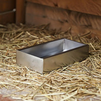 Chicken Feed Trough Easy to Clean Poultry Feeding Trough Rust-Resistant Rectangular Avian Feeder for Farm Yard