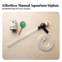 Fish Tank Sand Washer Waste Remover Aquarium Sand Washer Aquatic Growth Aquarium Gravel Cleaner Kit for Large Aquariums, Deep Tanks