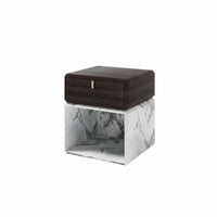 Round Fluted Nightstand Modern design Bedside Cabinet Luxury Aesthetic for Adults