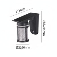 Waterproof Solar Globe Wall Light Decorative Solar Sphere Wall Lamp LED Outdoor Round Ball Light Energy Saving for Fence, Courtyard, Garden, Balcony