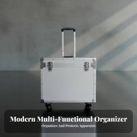 Lid-Accessibleableing Gear Container Telescoping Handhold Portable Tool Chest sturdyDuty Construction for Repairmen, Handymen, While Transiting