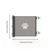 Self-Retracting Retractable Pet Gate No-Drill Retractable Mesh Gate Adjustable Safety Barrier Space-Saving for Doorways