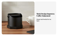 Sturdy Construction Espresso Knock Box Easy to Clean Coffee Puck Waste Container Splash-Proof for Home Coffee Enthusiast S, Kitchen Counter