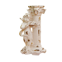 Candle Holder with Vintage Angel Candle Holder Antique-Style Candlesticks for Decorators, Brides, Mantel, Wedding, Photo Shoots