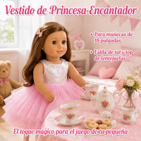 18-Inch Doll Clothes, Princess Dress, Doll Clothing Set, Great for Pretend Play and Girls' Gift