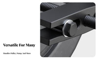 Multi-Functional Crankshaft Pulley Puller Multifunction Harmonic Vibration Damper Puller Adjustable Steering Wheel Removal Tool Long-Lasting for Auto Technicians, DIY Enthusiasts, Car Owners, Engine Repair, Vehicle Maintenance, Workshop, Garage