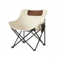 Foldable Moon Chair with Side Pocket Portable Camping Moon Chair Long-Lasting Furniture Sturdy for Fishing