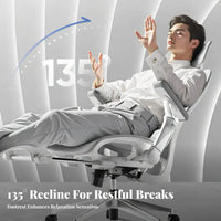 Ergonomic Mesh Chair with Headrest Reclining Spinerest Rotate Seat Sturdy Duty Safety Certified for Remote Workers