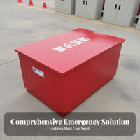 Thickened Material Fire Sand Box Heavy Duty Fire Extinguishing Sand Container Strong Load-Bearing Safety Equipment Deformation Resistant for Factory Workers, Property Managers, Gas Station Attendants, Factories, Construction Sites, Warehouses, Workplaces