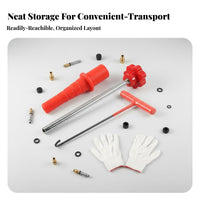 14 Pieces Complete Set Valve Stem Installation Kit Quick Repair Tire Valve Service Kit Easy to Use Automotive Tool Efficient Operation for Mechanics, Car Owners, DIY Enthusiasts, Garage, Roadside Assistance