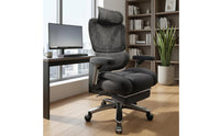 Ergonomic Mesh Office Chair Wide Seat High Rear Mesh Chair Swivel Base for Heavier Users