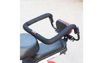 Child Seat Guard Rail with Latch Padded Cycle Safety Guard Rail Safety Fence Openable for Toddlers, Family Commutes