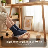 Adjustable beneath-desk Footrest Improves Posture Foot assistance Non-Slip Bottom Massage Surface for players