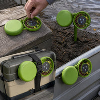 Mini Magnetic Fishing Bait Tray with Double-Layer Design for Fishing Chairs and Boxes