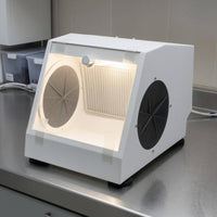 Transparent Viewing Window Oral Sandblasting Box Built-in Lamp Dustproof Sandblasting Box Glove Ports Dustproof Cabinet Filter System
